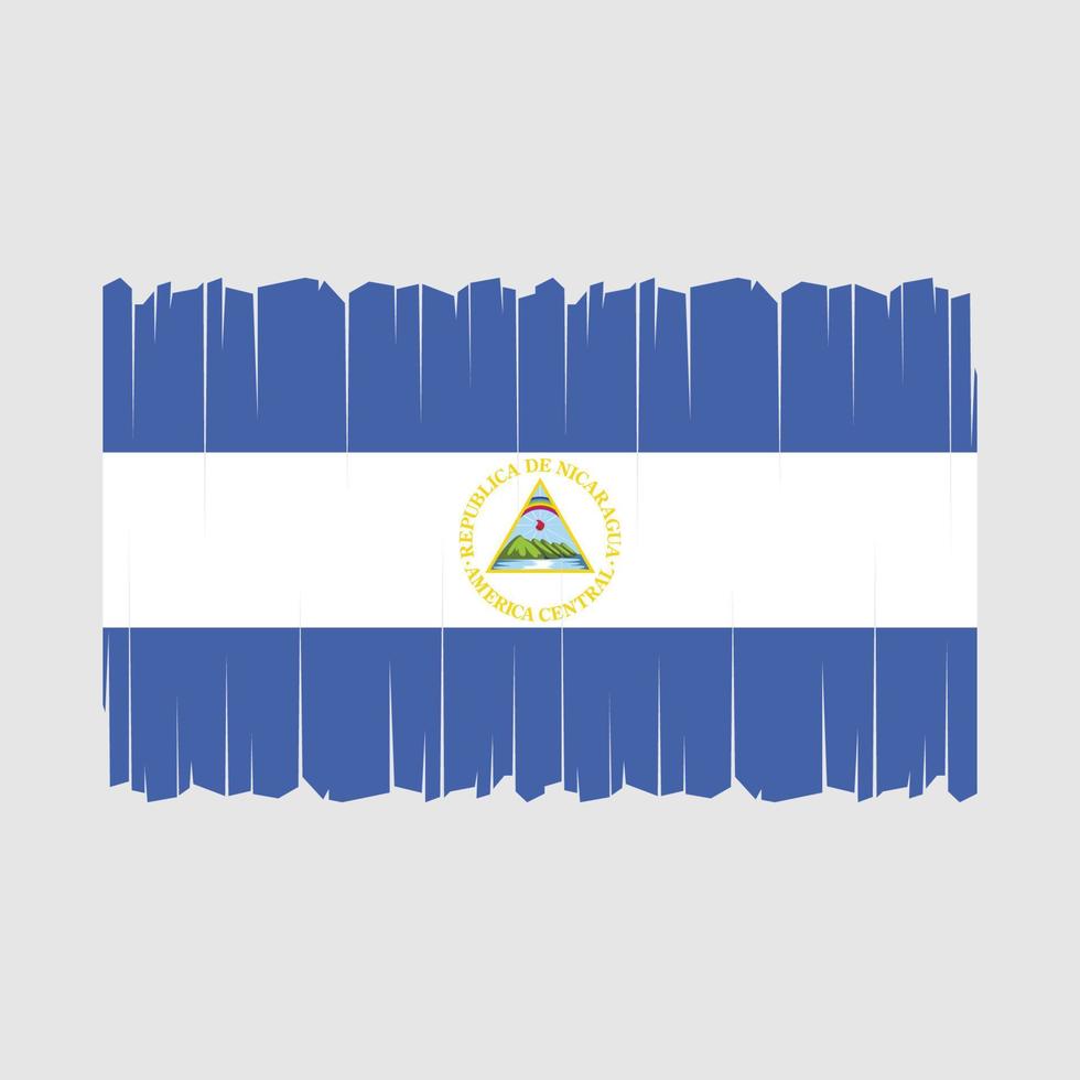 Nicaragua Flag Vector