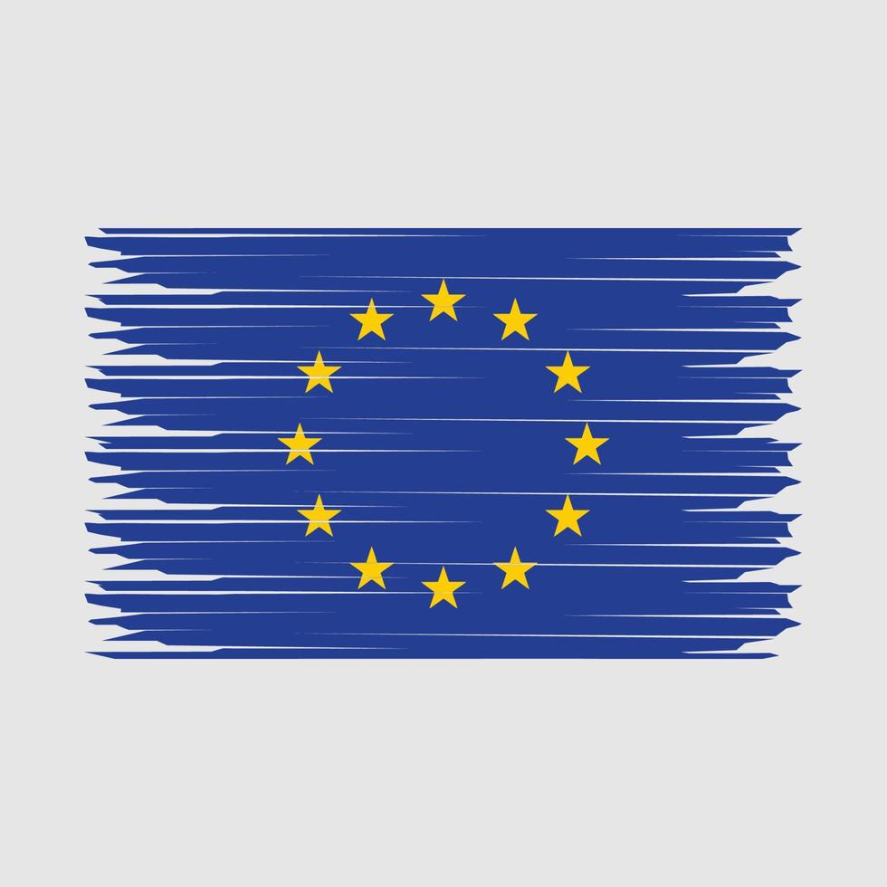 europeo bandera ilustración vector