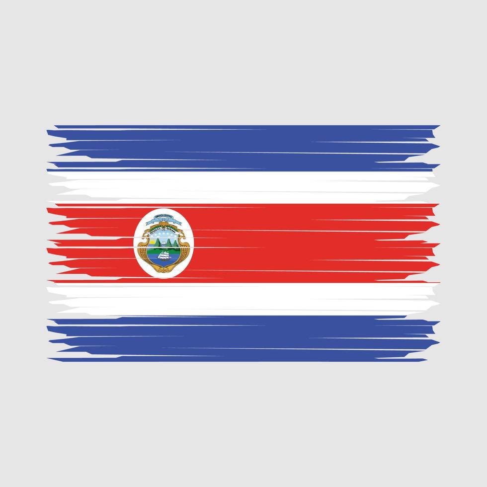 Costa Rica Flag Illustration vector