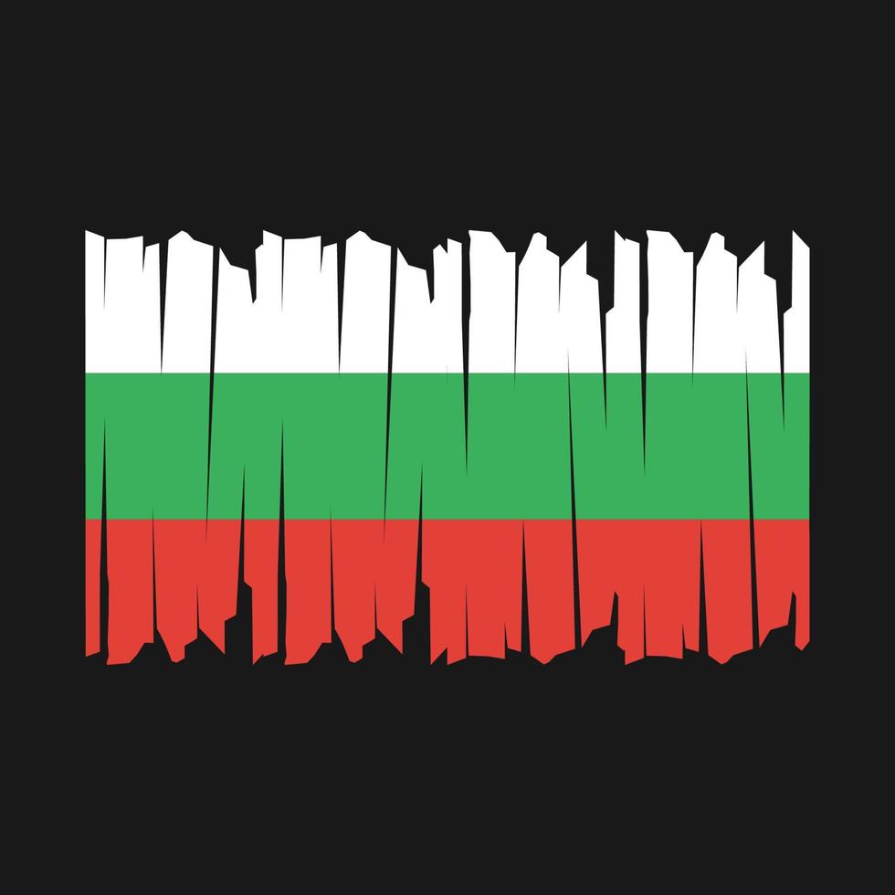 Bulgaria Flag Brush vector