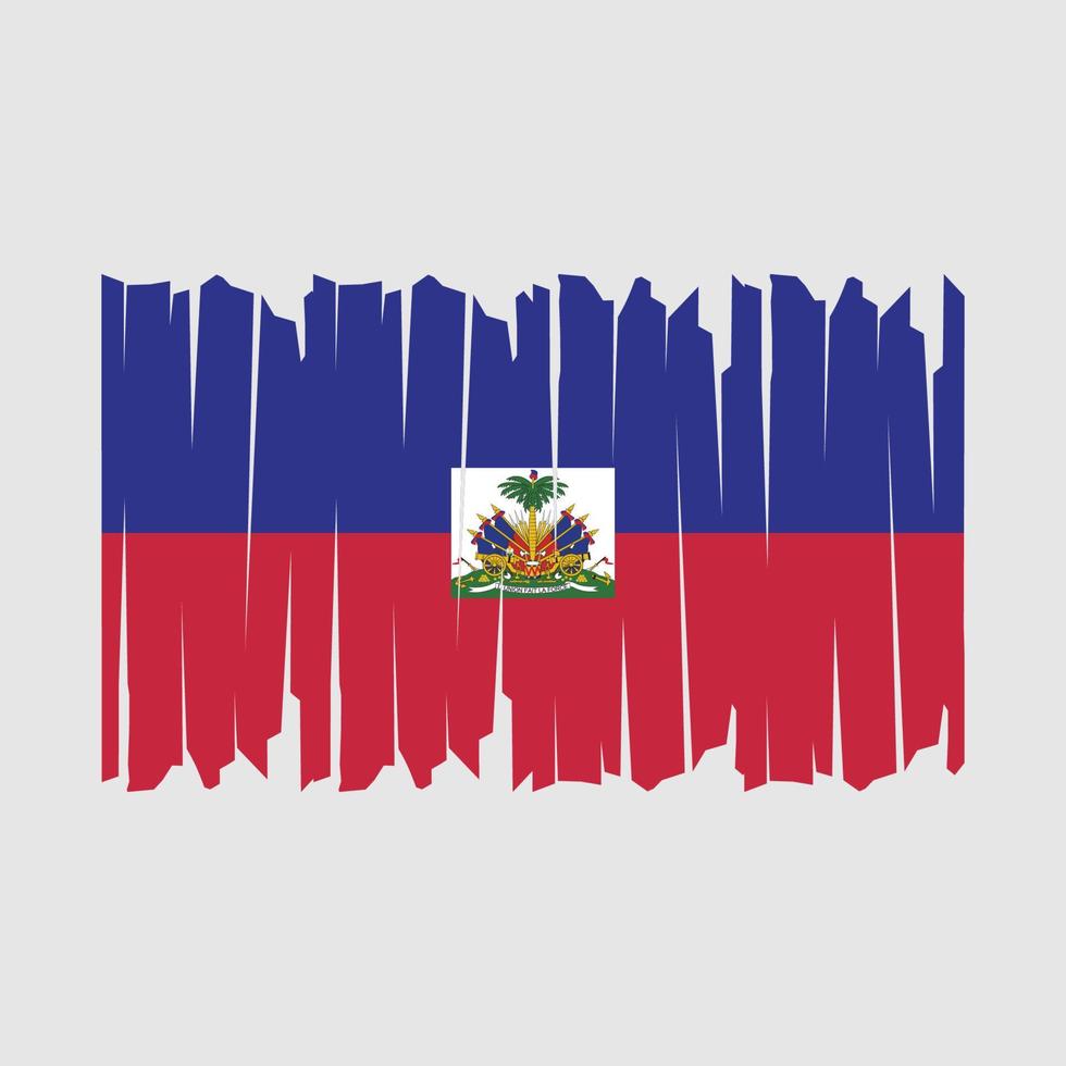 Haiti Flag Brush vector