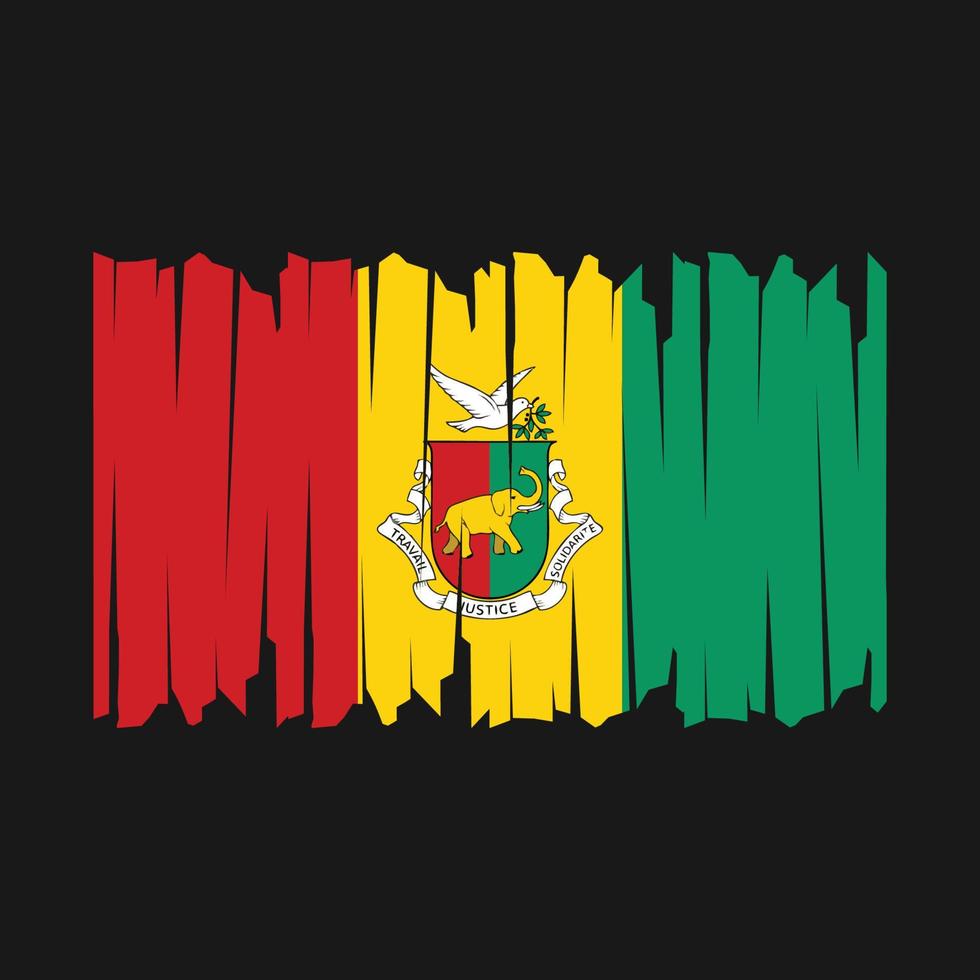 Guinea Flag Brush vector