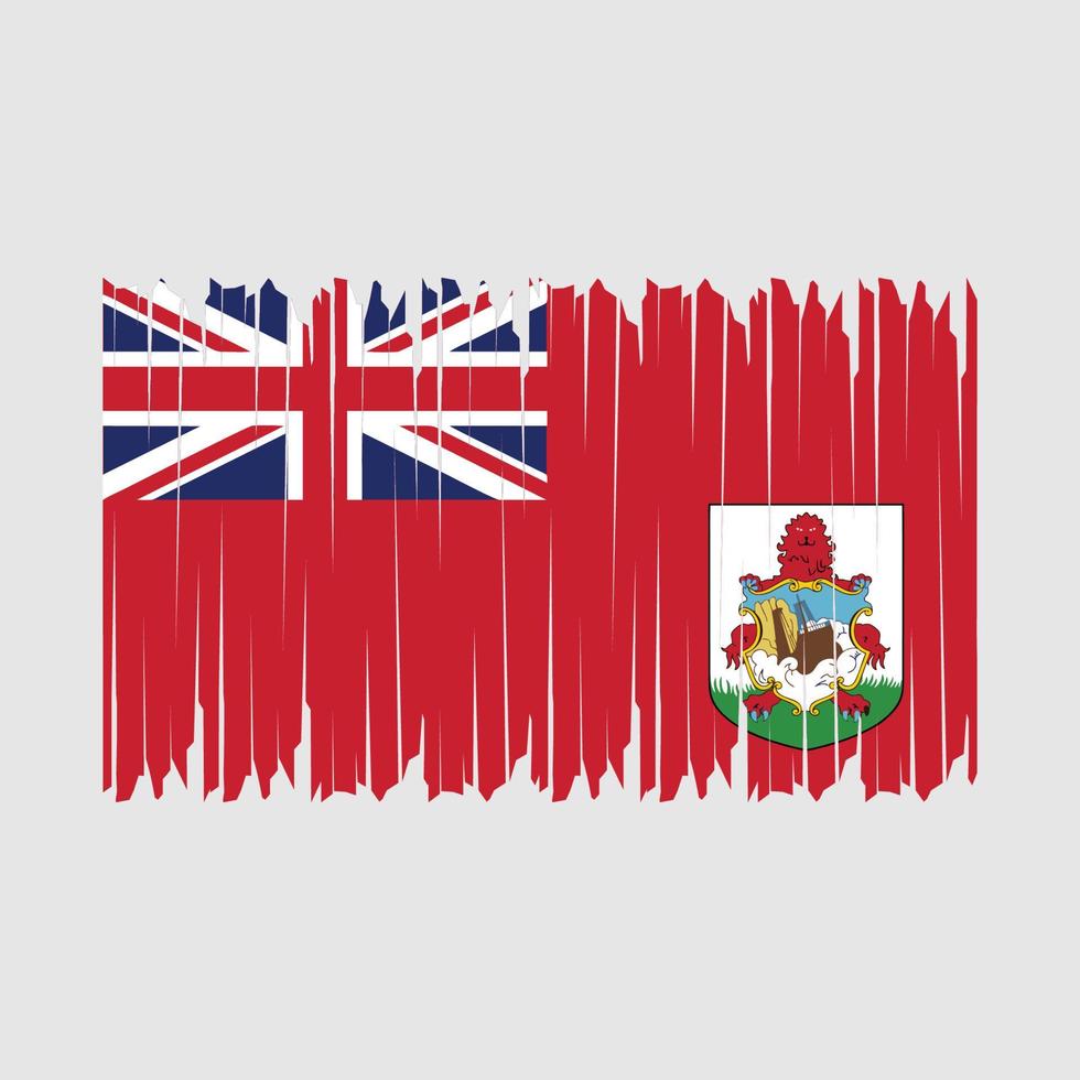 cepillo de la bandera de Bermudas vector