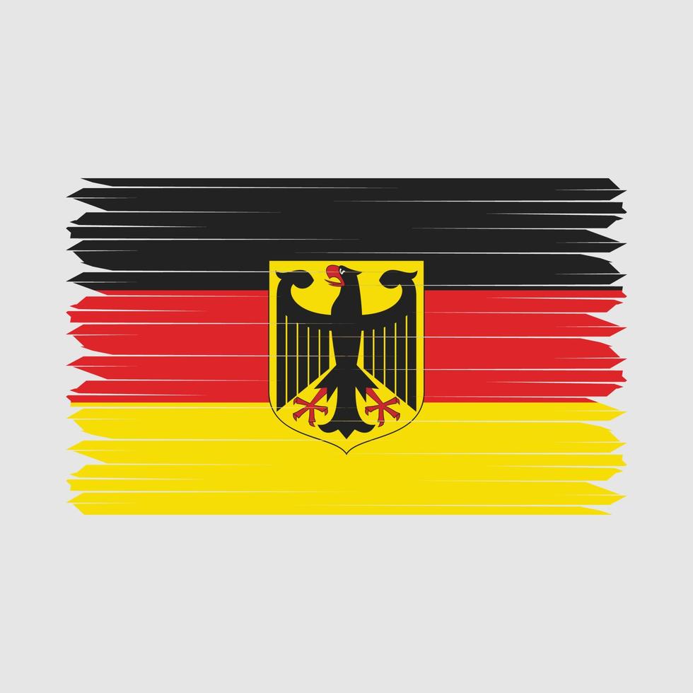 cepillo de bandera de alemania vector