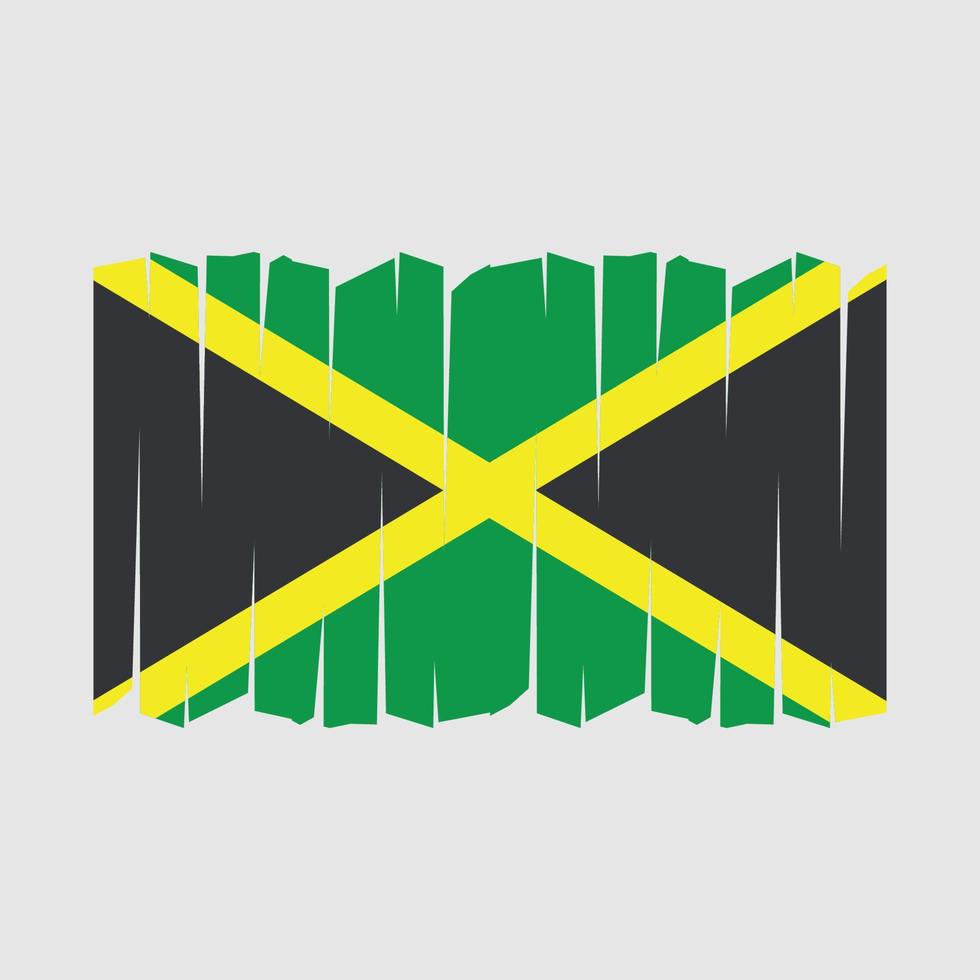 Jamaica Flag Brush Vector