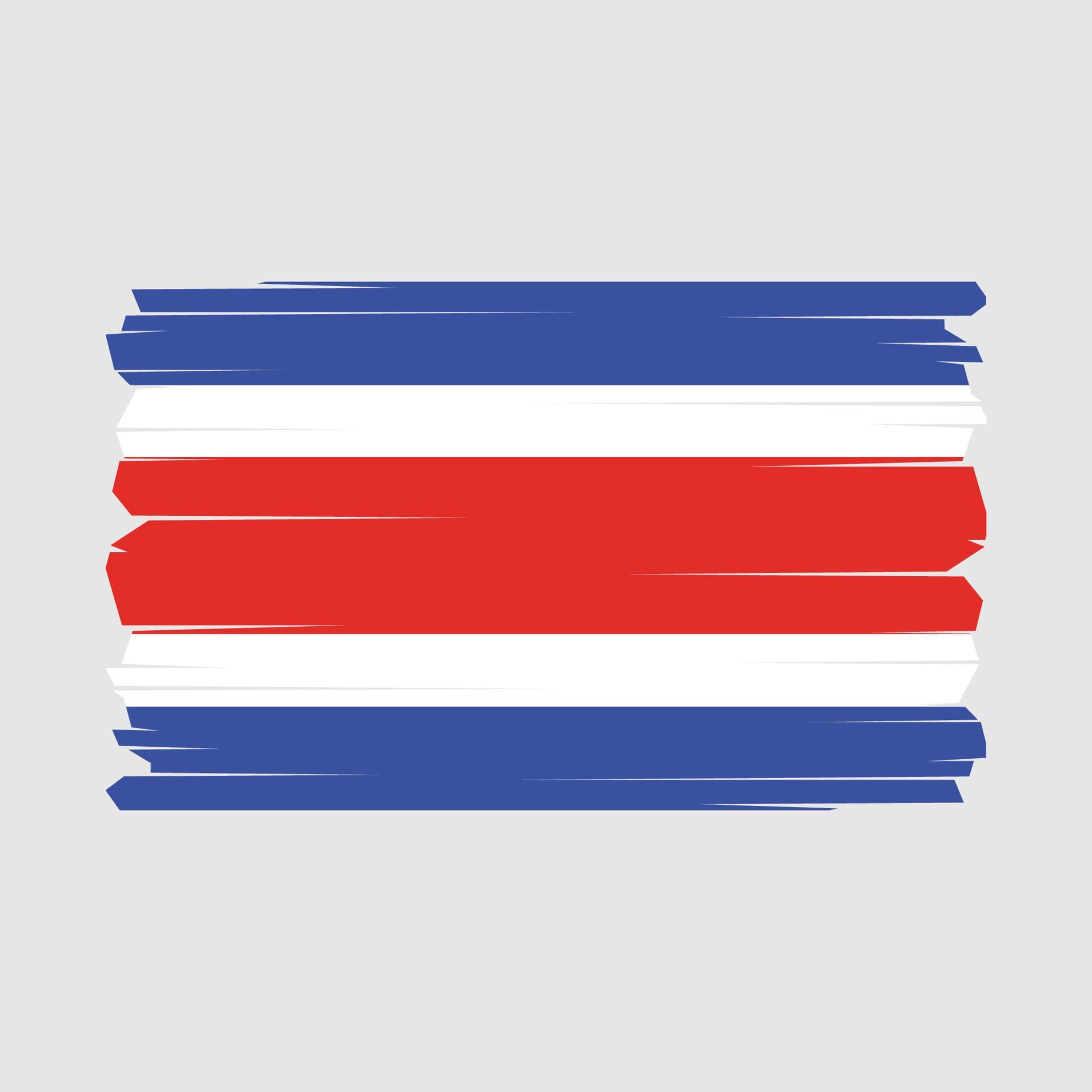 Costa Rica Flag Vector Illustration 21670269 Vector Art at Vecteezy