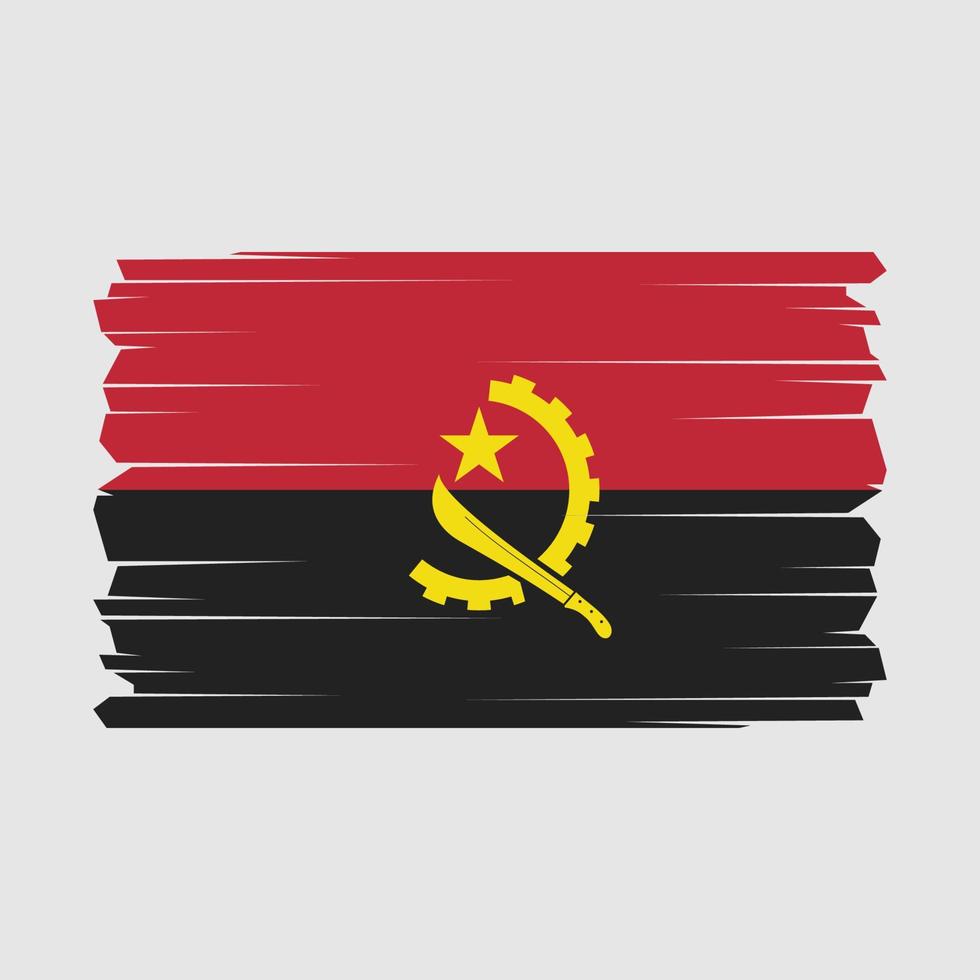 Angola Flag Vector Illustration