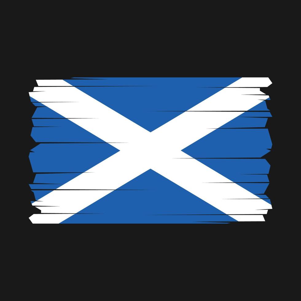 Scotland Flag Vector Illustration