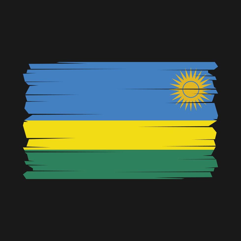 Rwanda Flag Vector Illustration