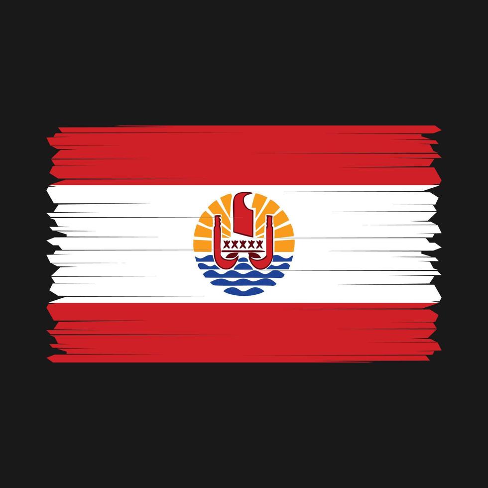 French Polynesia Flag Vector Illustration