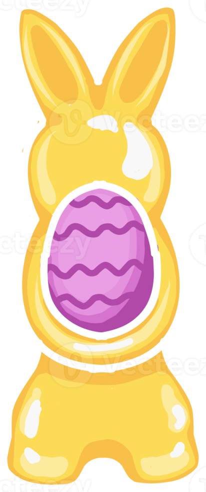 figurilla de un Conejo. minimalista conejito Pascua de Resurrección hogar decoración. png