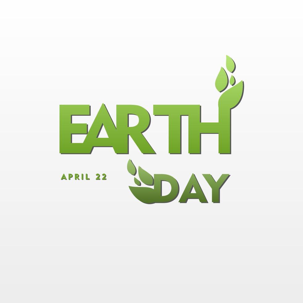 Happy Earth Day, april 22, social media post for environment safety celebration vector