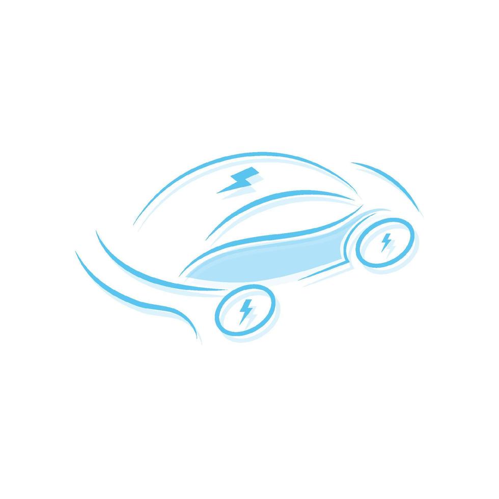 Electric vehicle power charging station. EV car symbol. Vector illustration