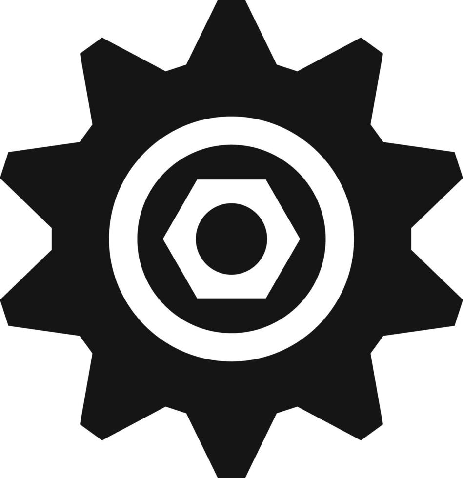 cog, cogwheel. Repair tool, repair vector icon, maintenance, repairs Vector icon on white background