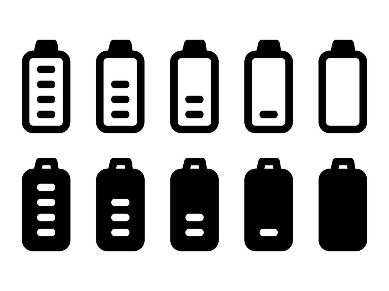 Simple vector icon on a theme battery