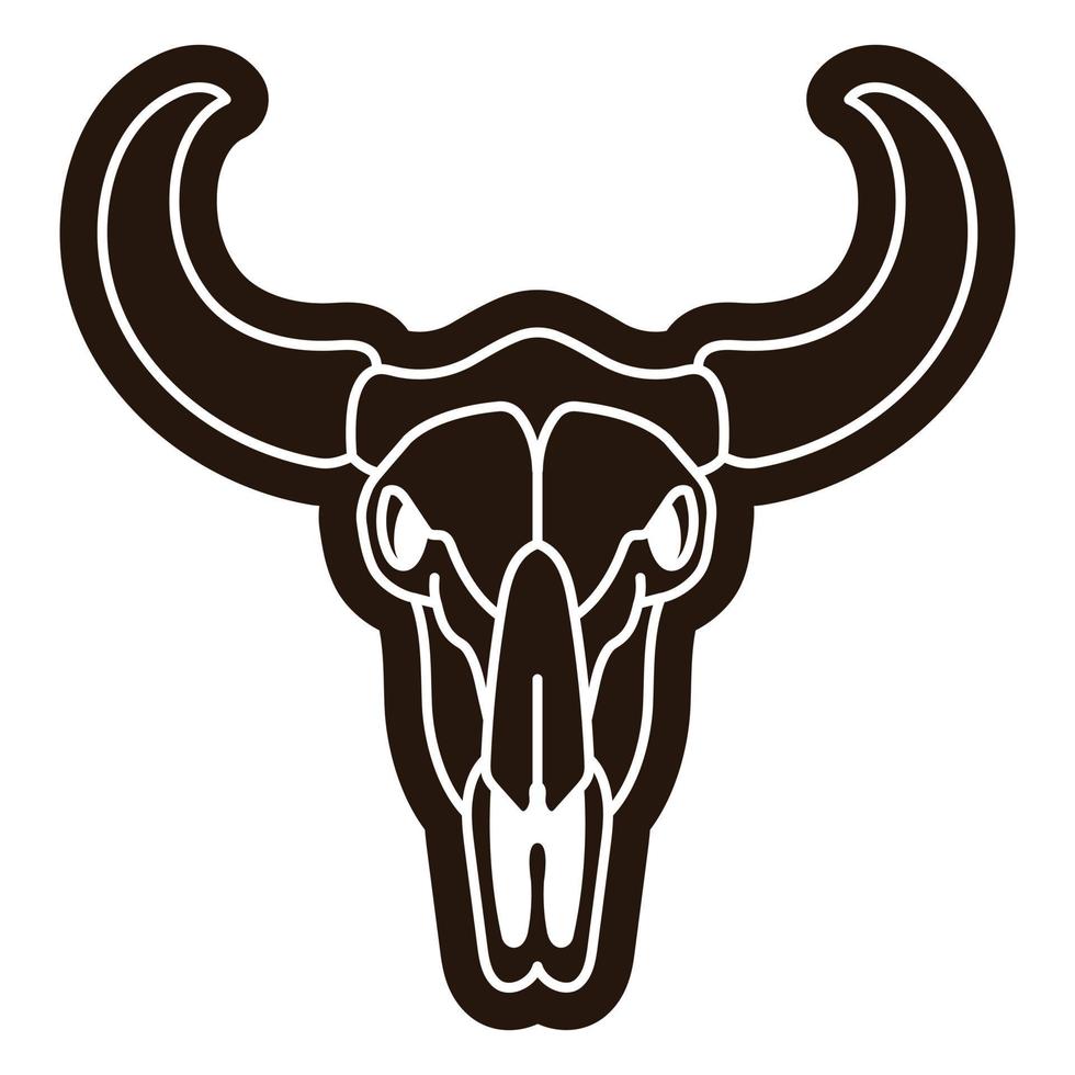 Bull Skulls Cut Out. Vector art illustration 21671396 Vector Art at