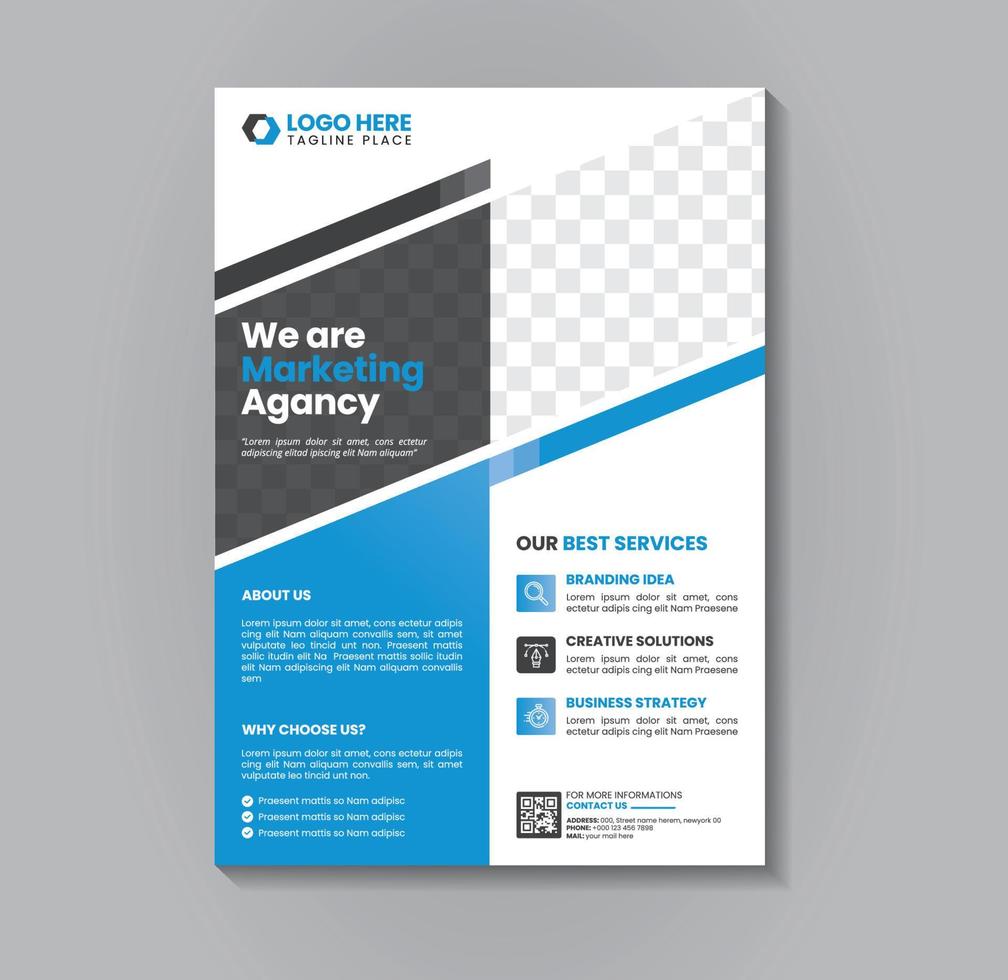 Corporate Flyer Design Template vector