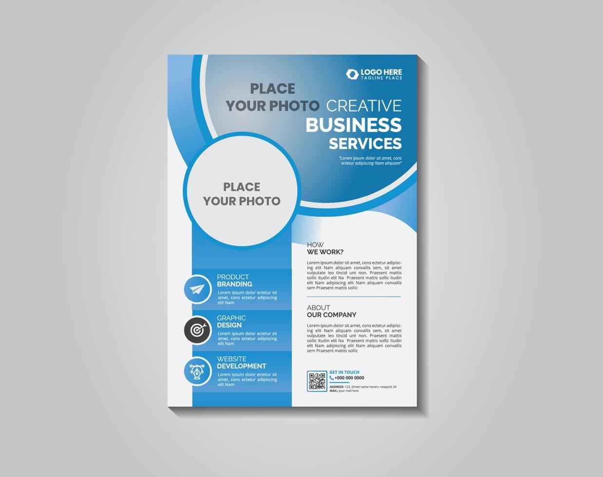 Corporate Flyer Template for Business vector