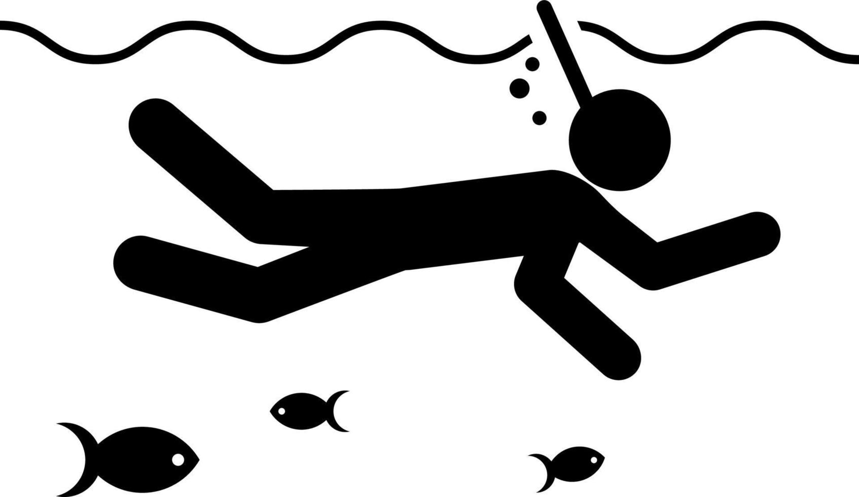 Diving under water icon. Element of diving icon for mobile concept and web apps. Pictogram Diving under water icon vector