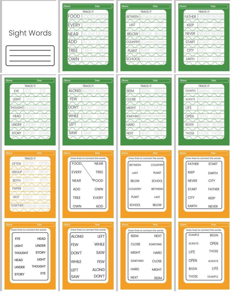 Addition Math Worksheets vector