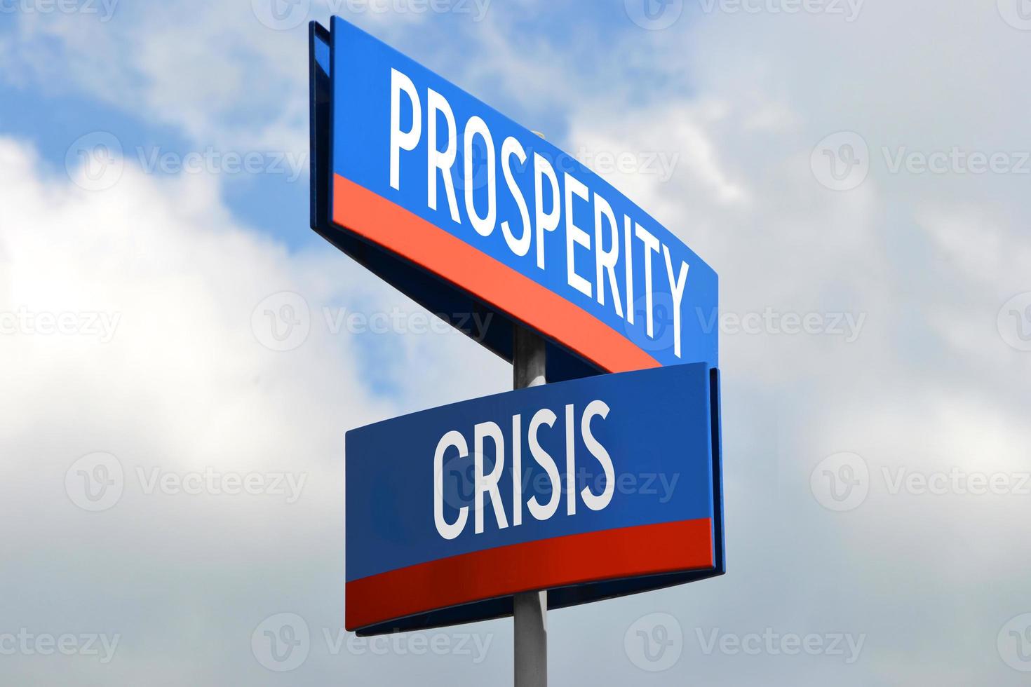 Prosperity and Crisis Street Sign photo