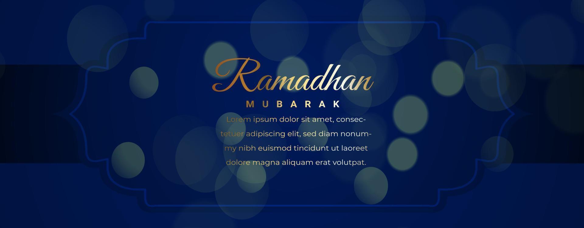 Islamic banner for Ramadan Kareem vector