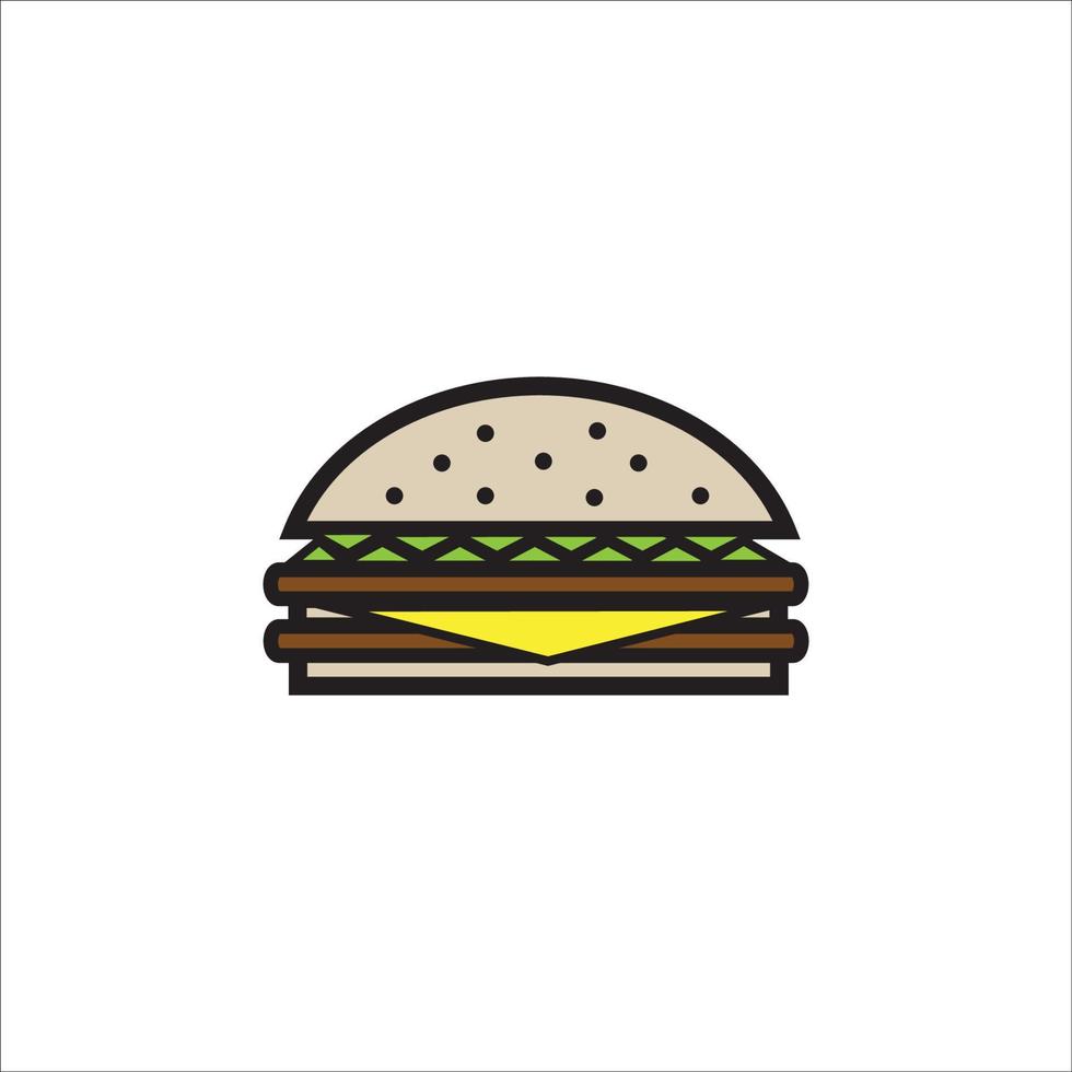 burger icon vector design