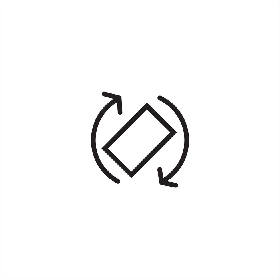 rotate screen icon vector design