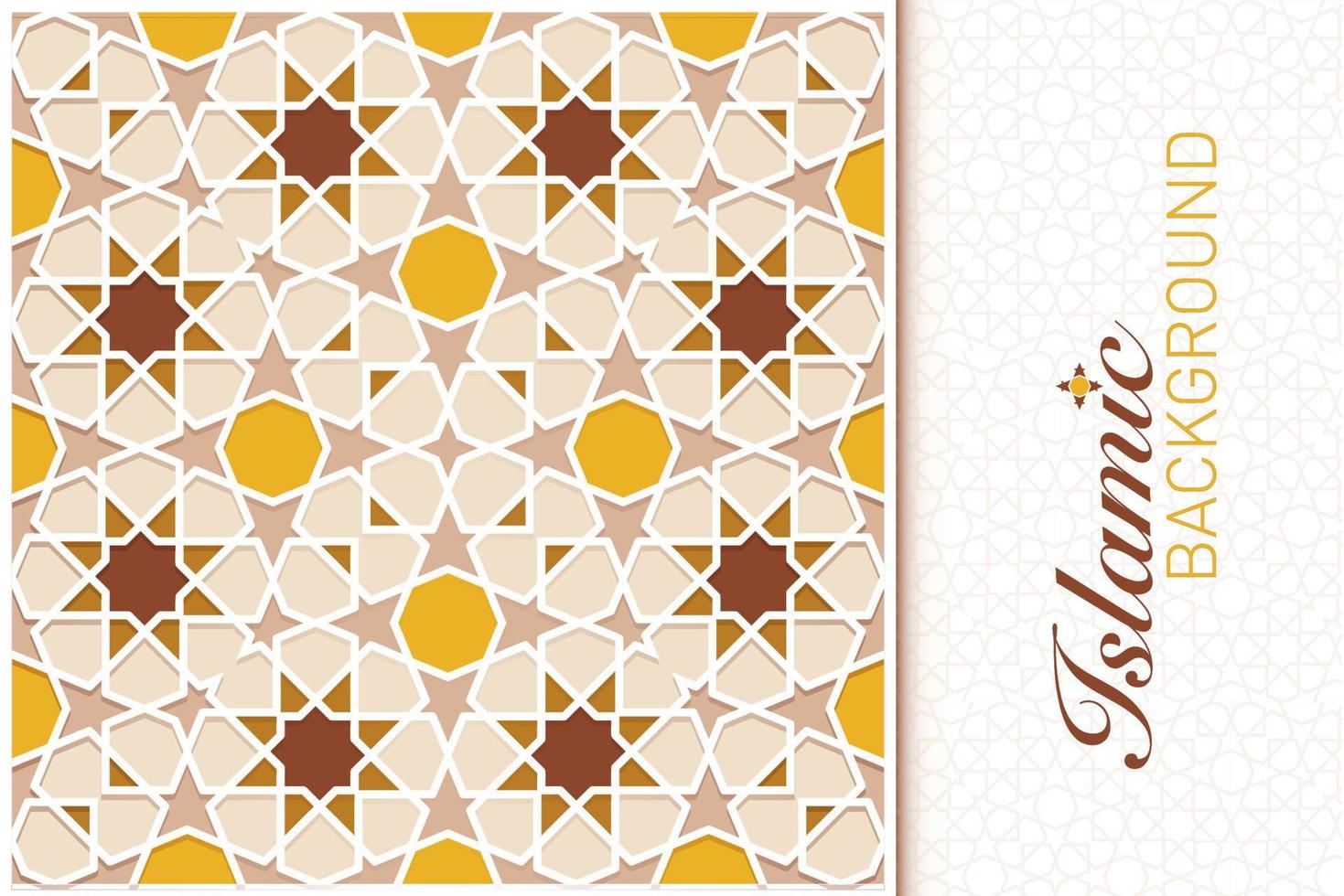 ISLAMIC ARABESQUE DESIGN VECTOR IMAGE