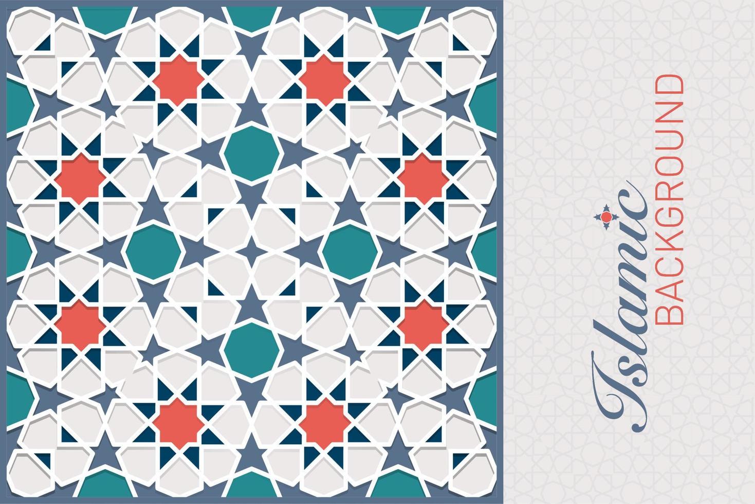 ISLAMIC ARABESQUE DESIGN VECTOR IMAGE