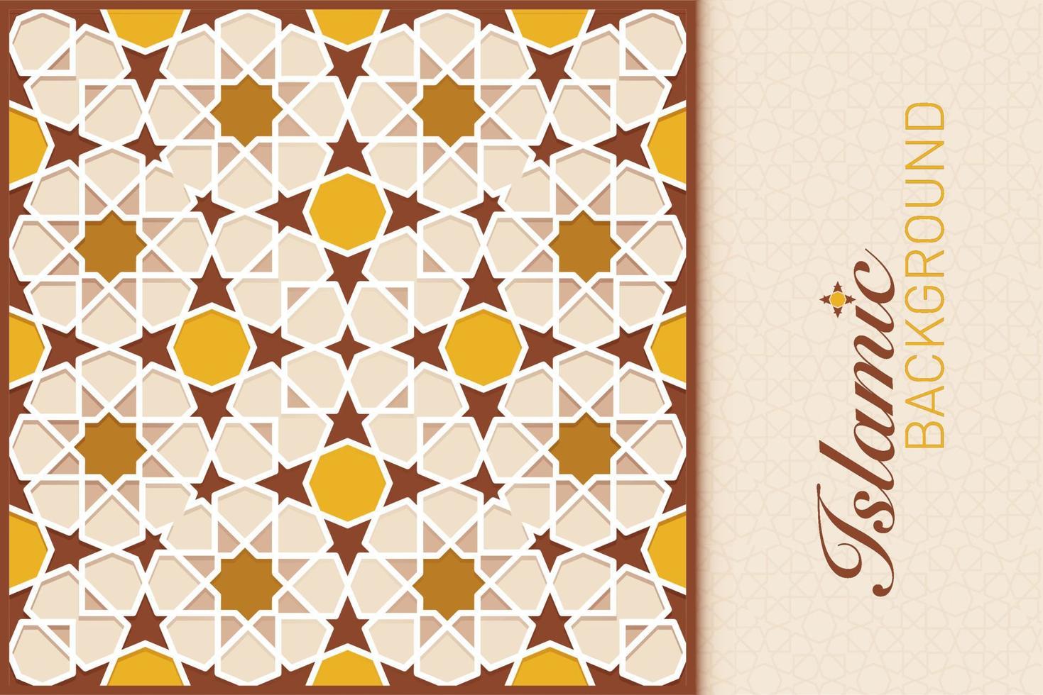 ISLAMIC ARABESQUE DESIGN VECTOR IMAGE