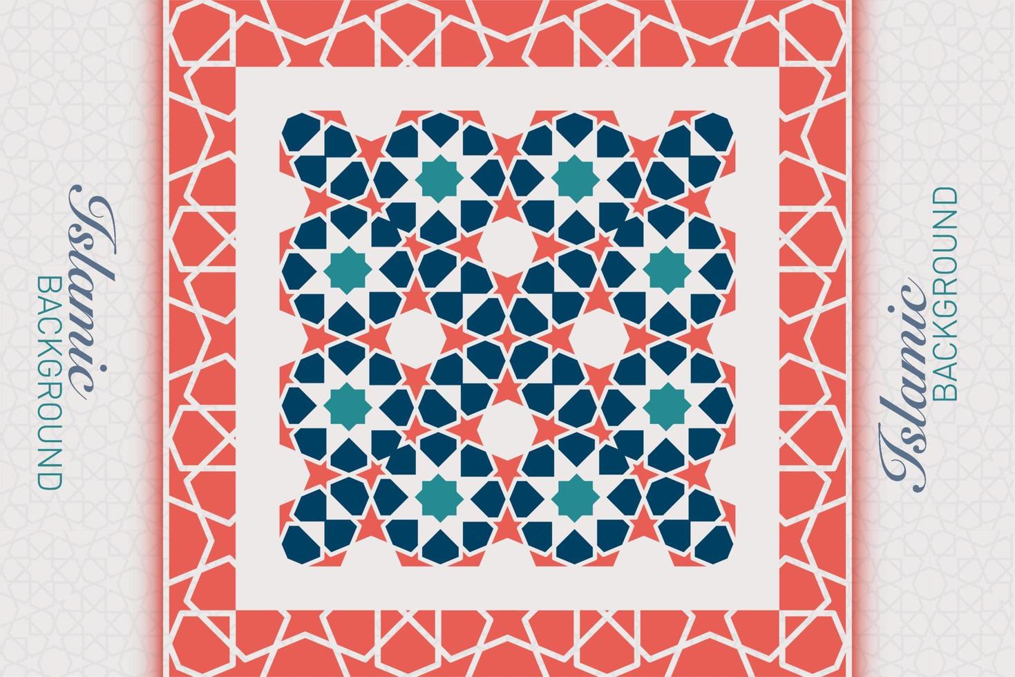 ISLAMIC ARABESQUE DESIGN VECTOR IMAGE