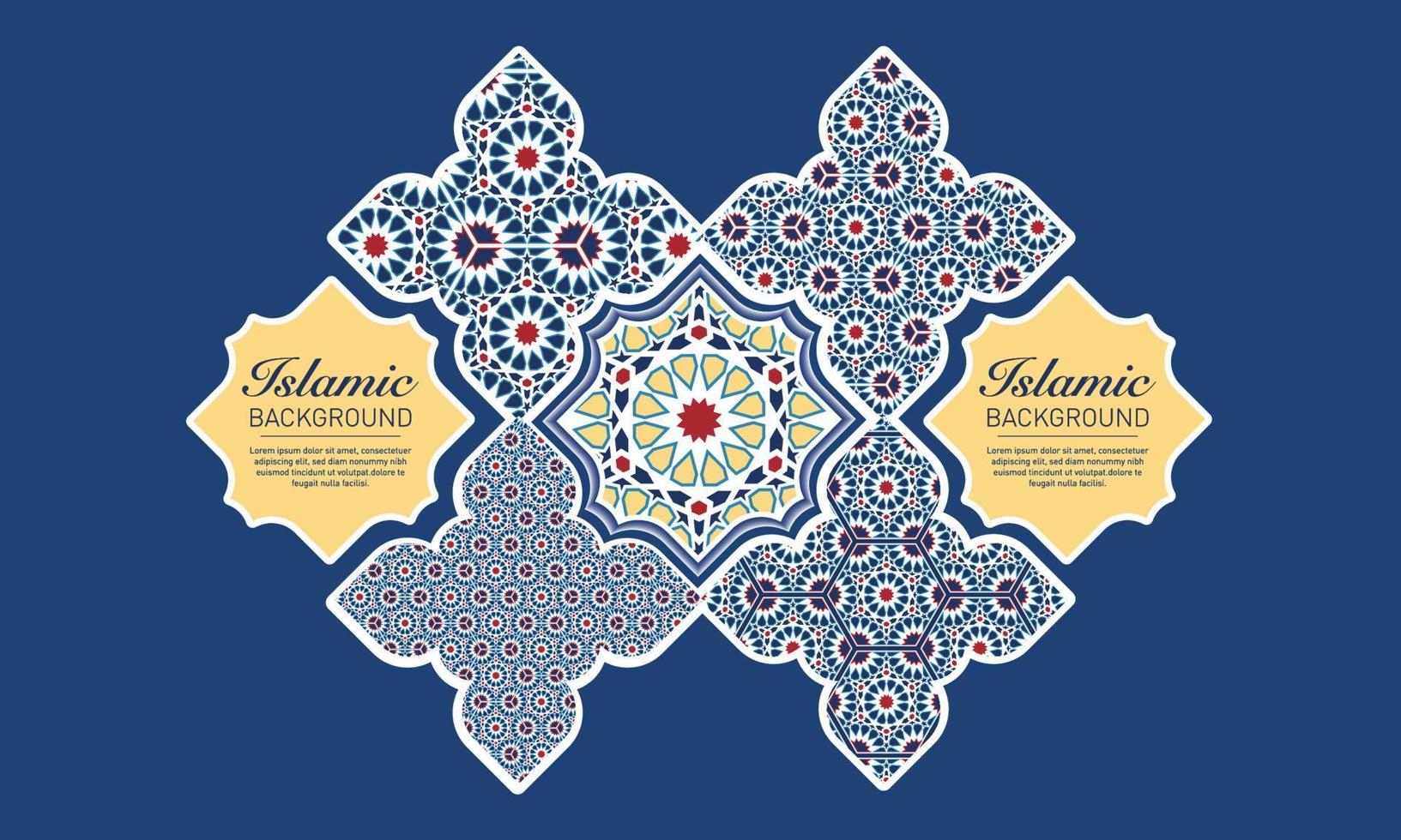 islámico arabesco diseño vector imagen