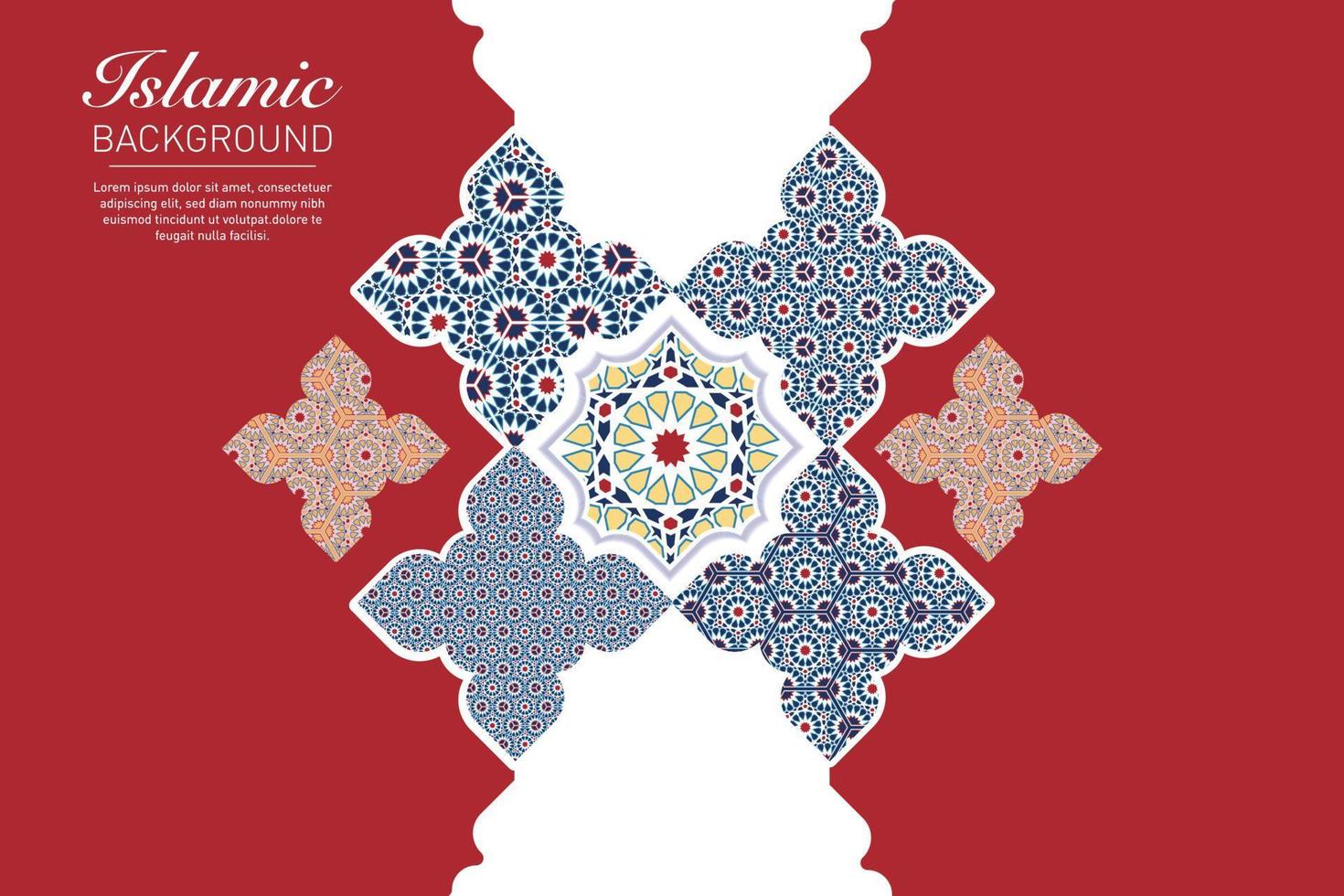ISLAMIC ARABESQUE DESIGN VECTOR IMAGE