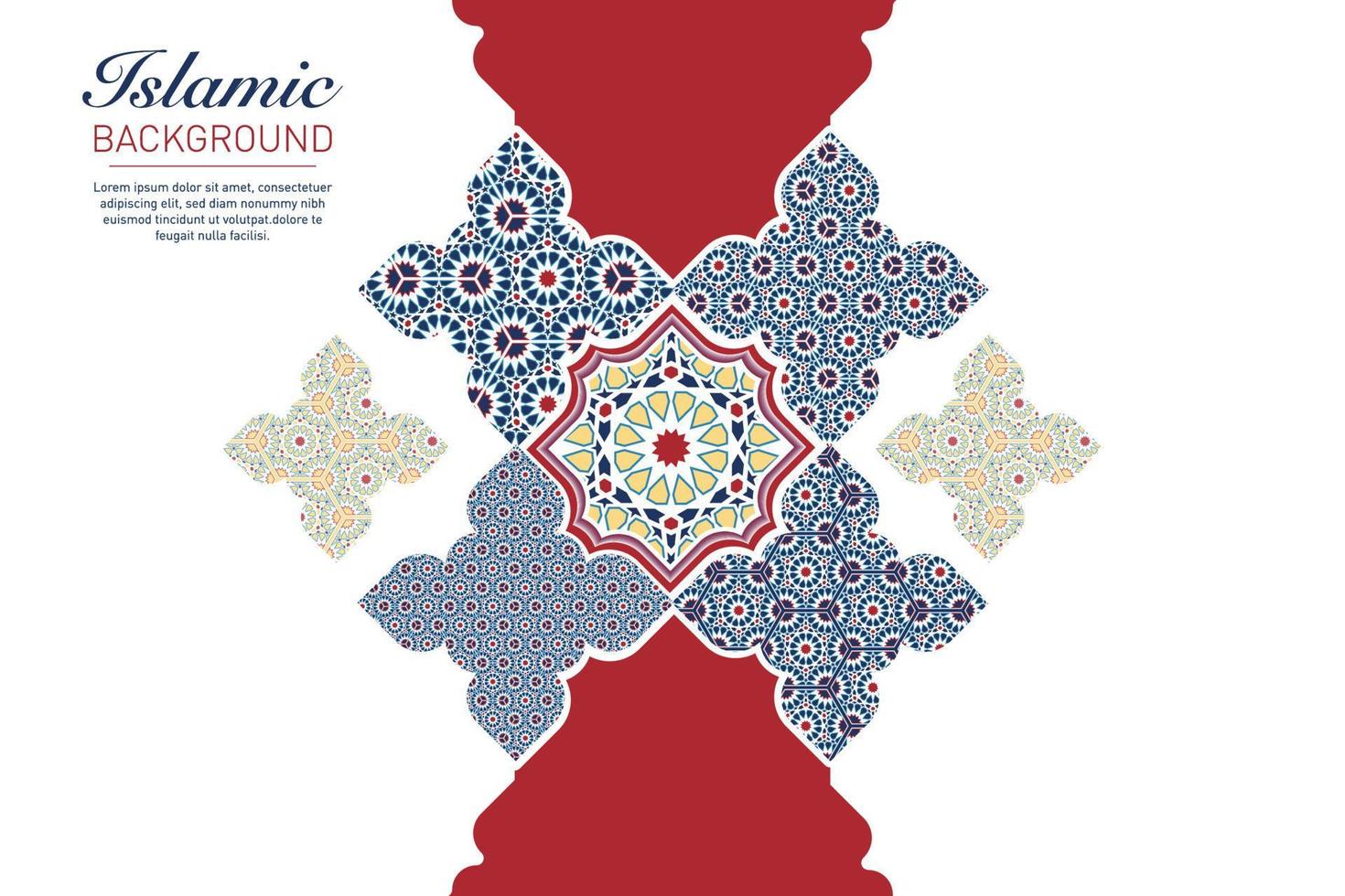 ISLAMIC ARABESQUE DESIGN VECTOR IMAGE