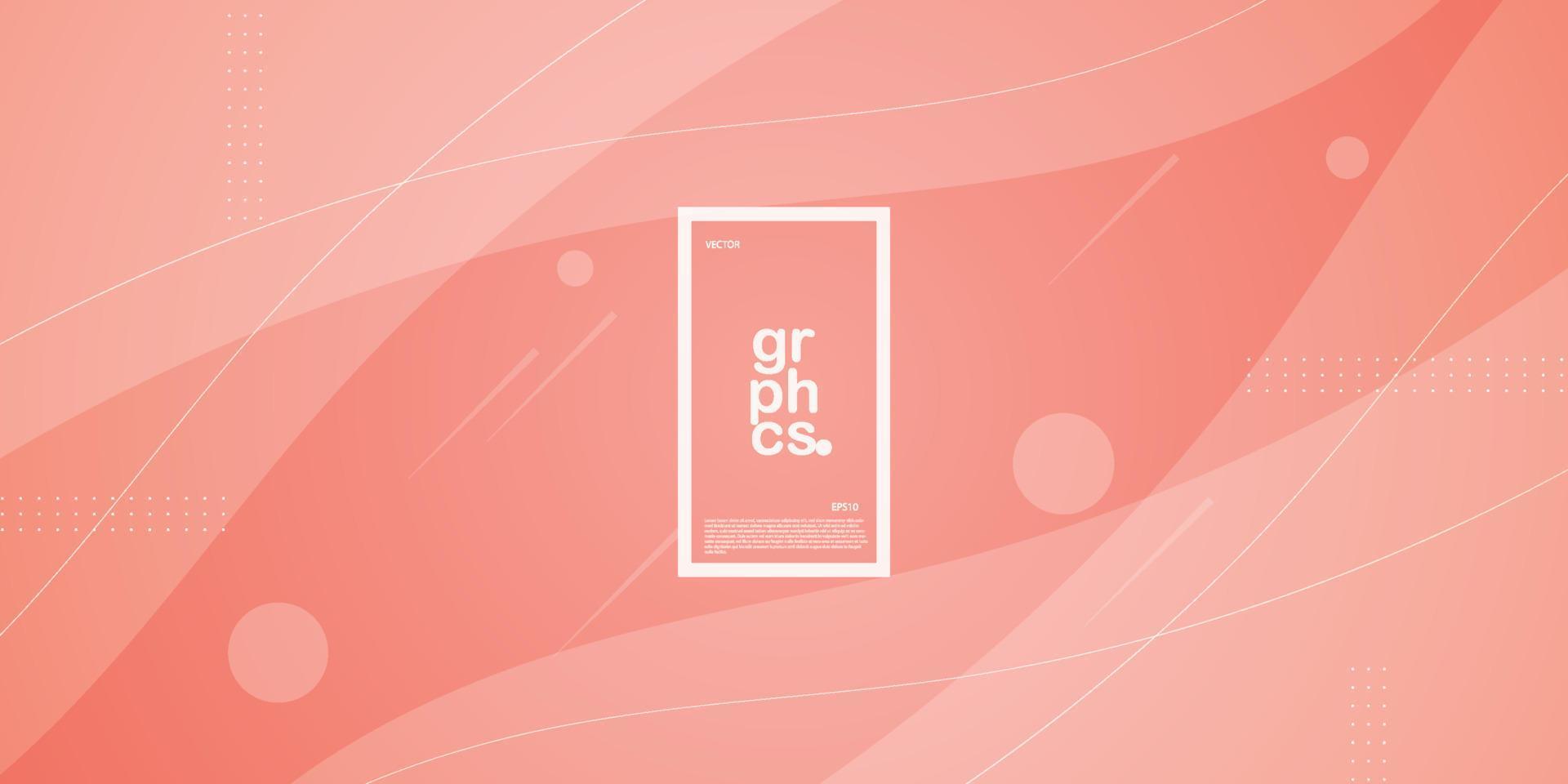 Bright wave soft pastel background design . Pink peach colorful abstract background. Eps10 vector