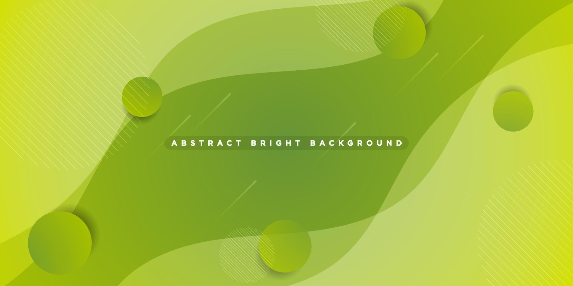 Abstract fluid background with bright green color wave design background. Eps10 vector