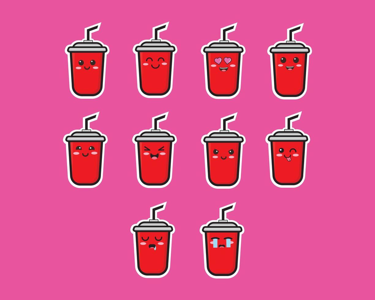 drink cute vector icon design