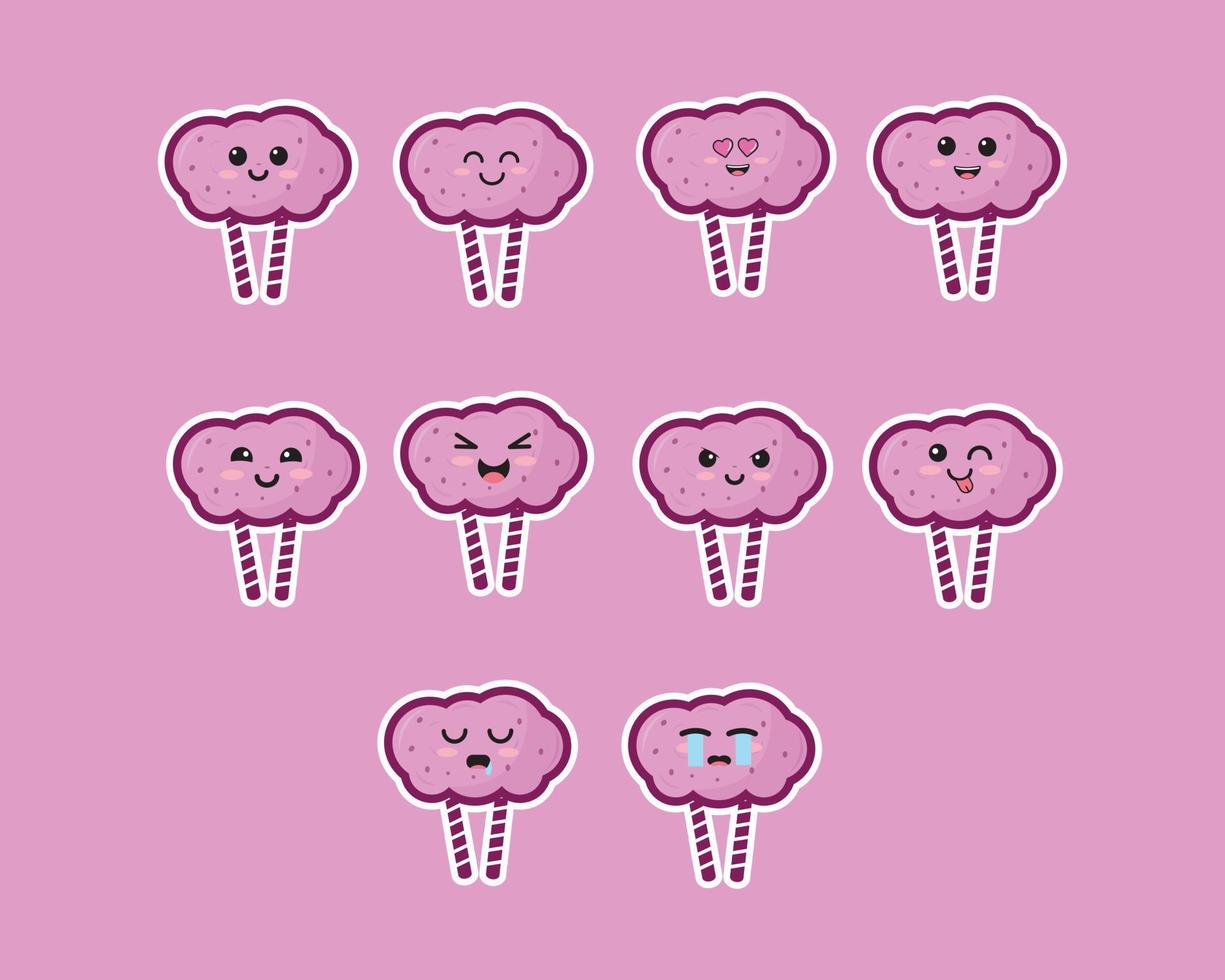 cloud candy cute vector icon design