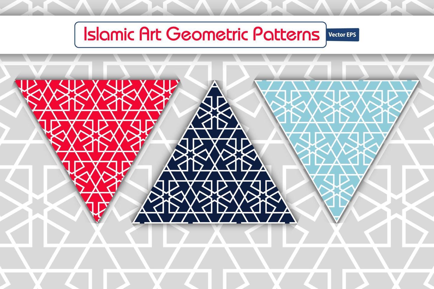 Vector arabic style seamless patterns