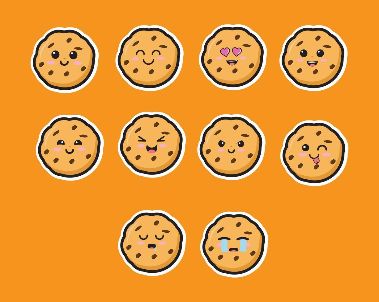 cookies cute vector icon design