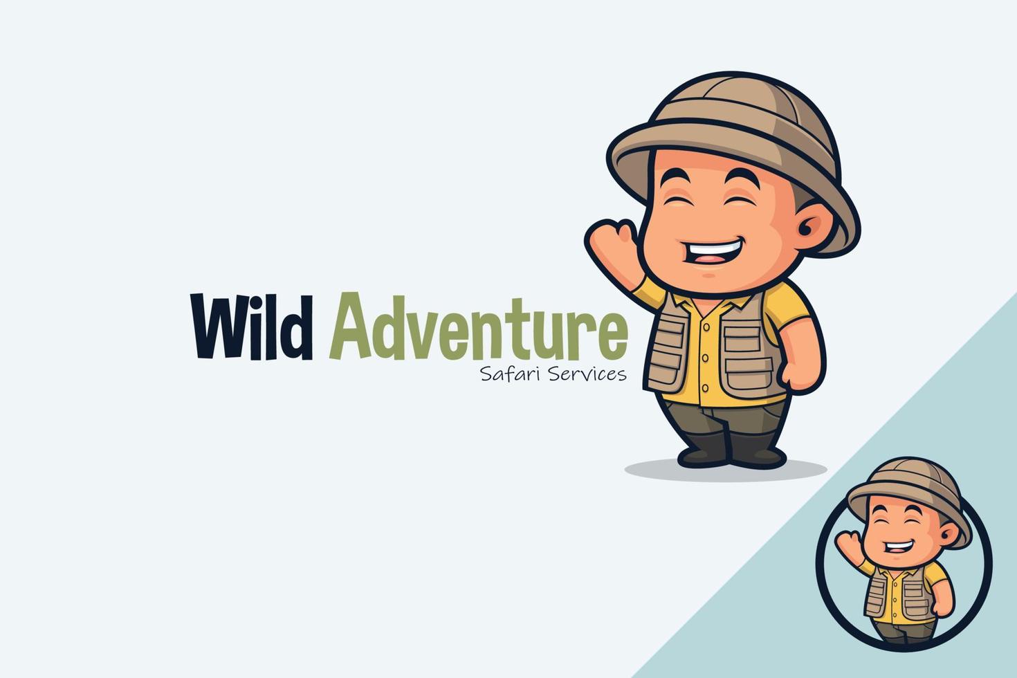 Cute Friendly Tour Guide vector