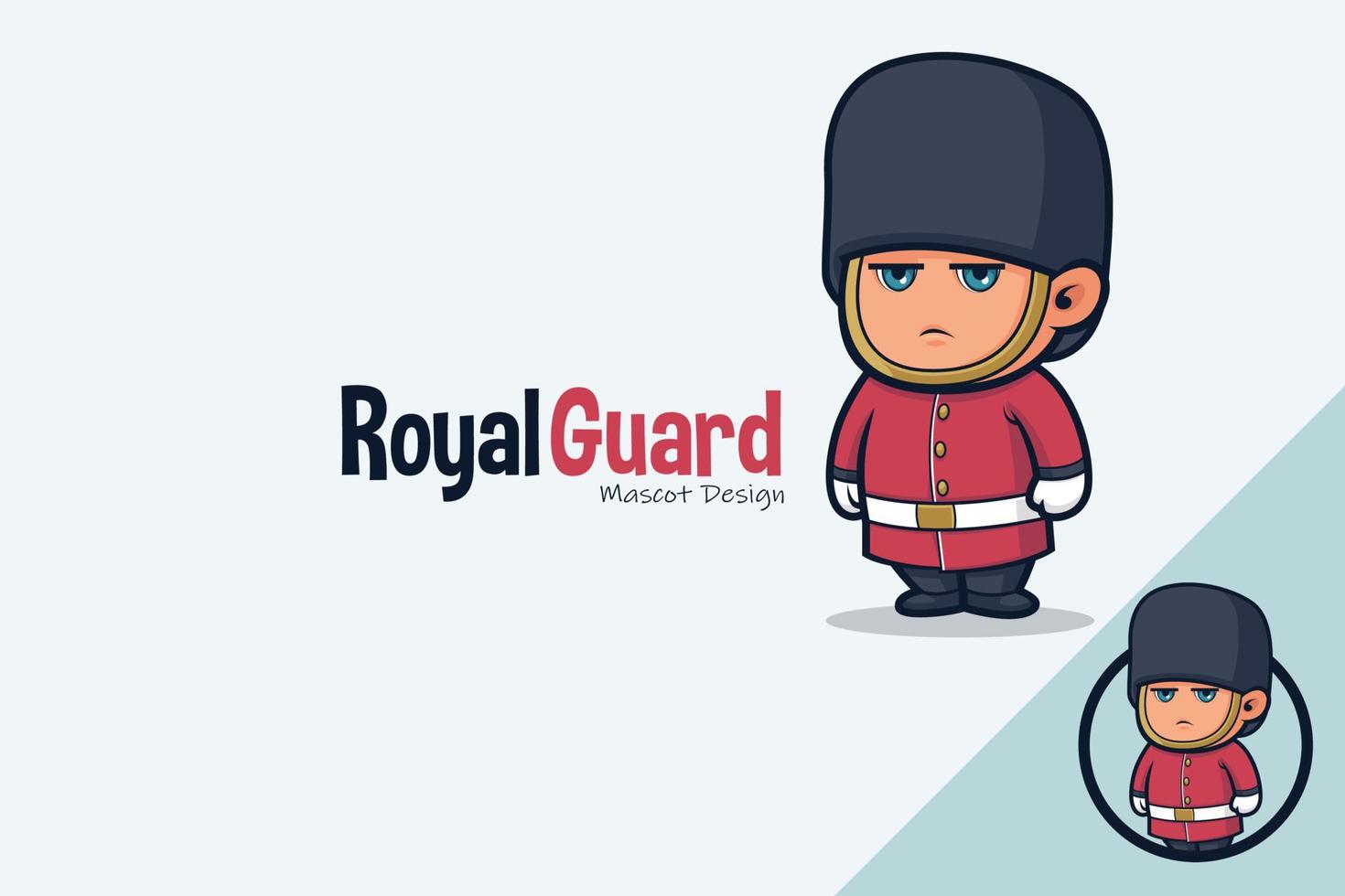 Royal Guard Mascot Design vector