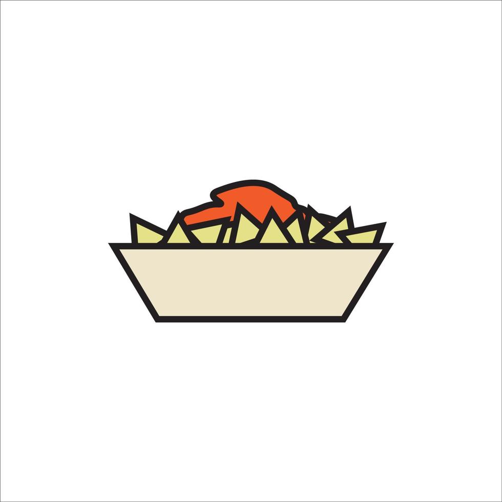 shawarma icono vector diseño