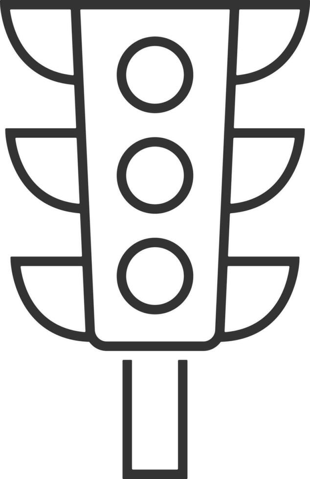 light, traffic line icon. Simple, modern flat vector illustration for mobile app, website or desktop app on gray background