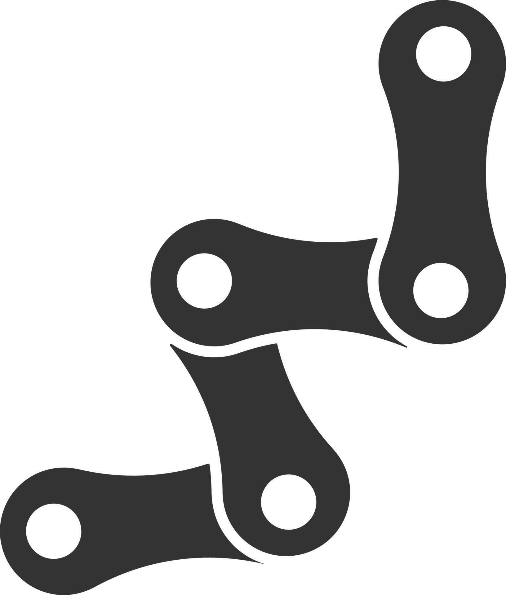 Bicycle, chain line icon. Simple, modern flat vector illustration for