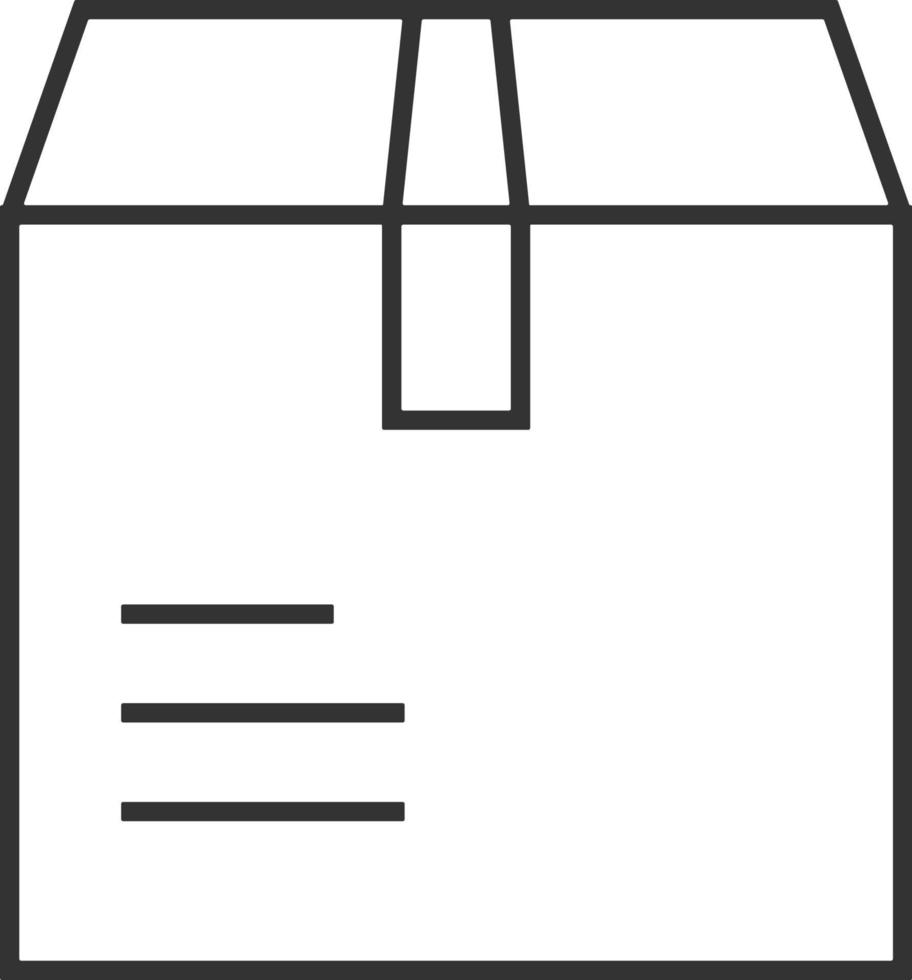 papel caja, producto línea icono. simple, moderno plano vector ilustración para móvil aplicación, sitio web o escritorio aplicación en gris antecedentes