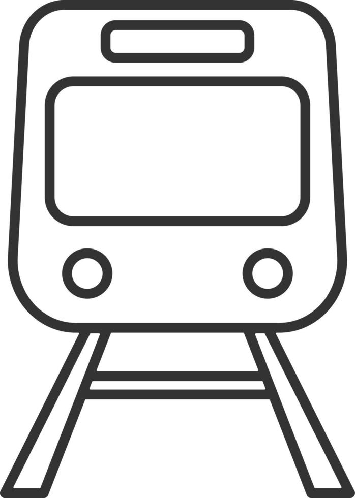 tren, transporte línea icono. simple, moderno plano vector ilustración para móvil aplicación, sitio web o escritorio aplicación en gris antecedentes