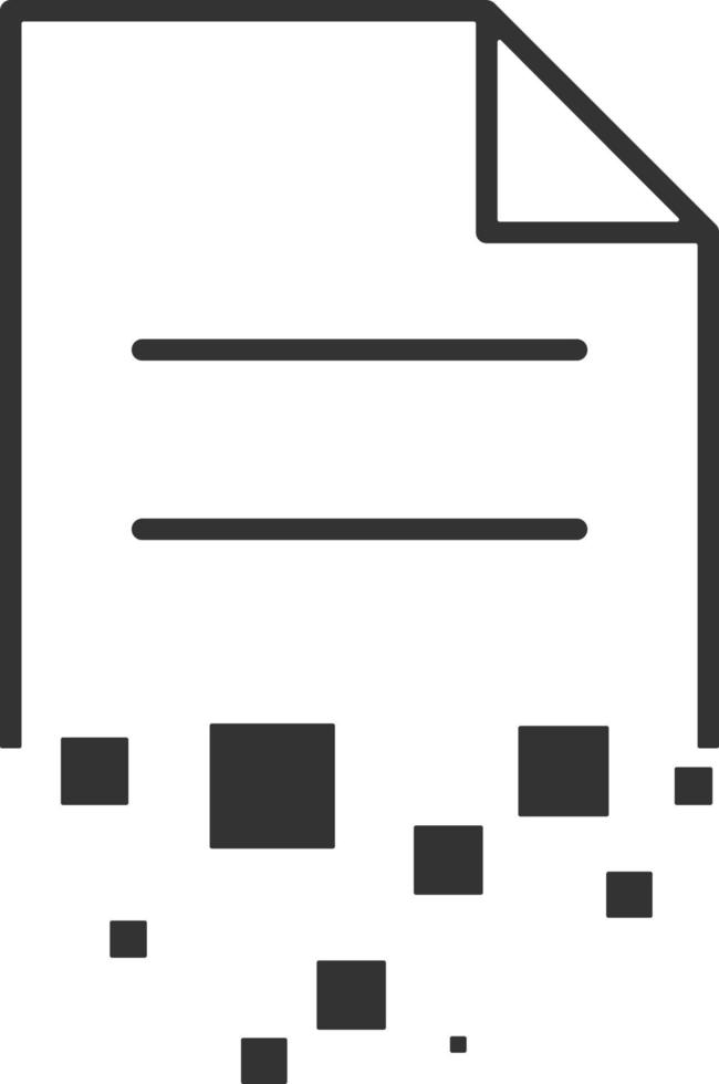 Destroy, document line icon. Simple, modern flat vector illustration for mobile app, website or desktop app on gray background