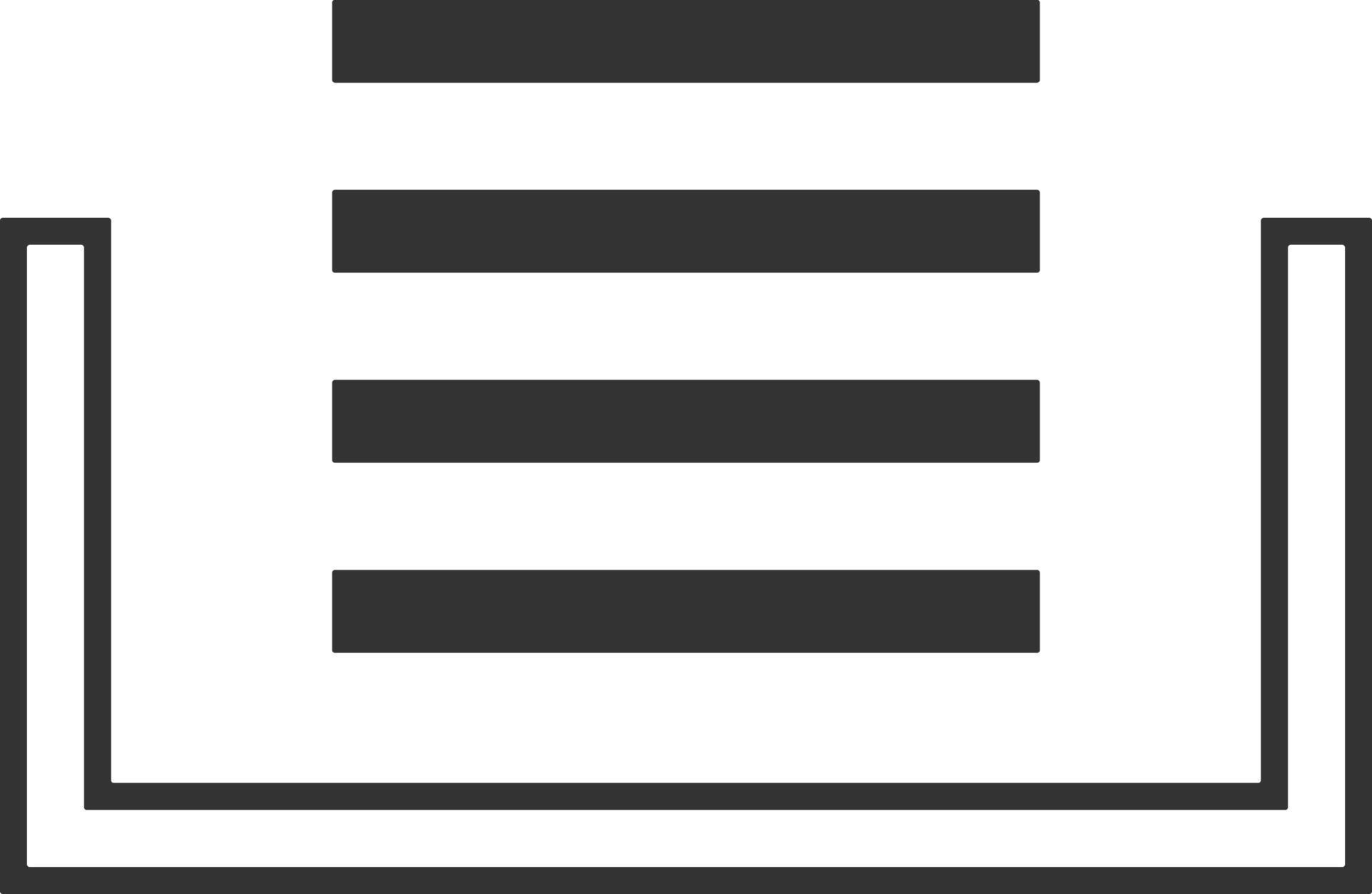 Clipboard, stack line icon. Simple, modern flat vector illustration for ...